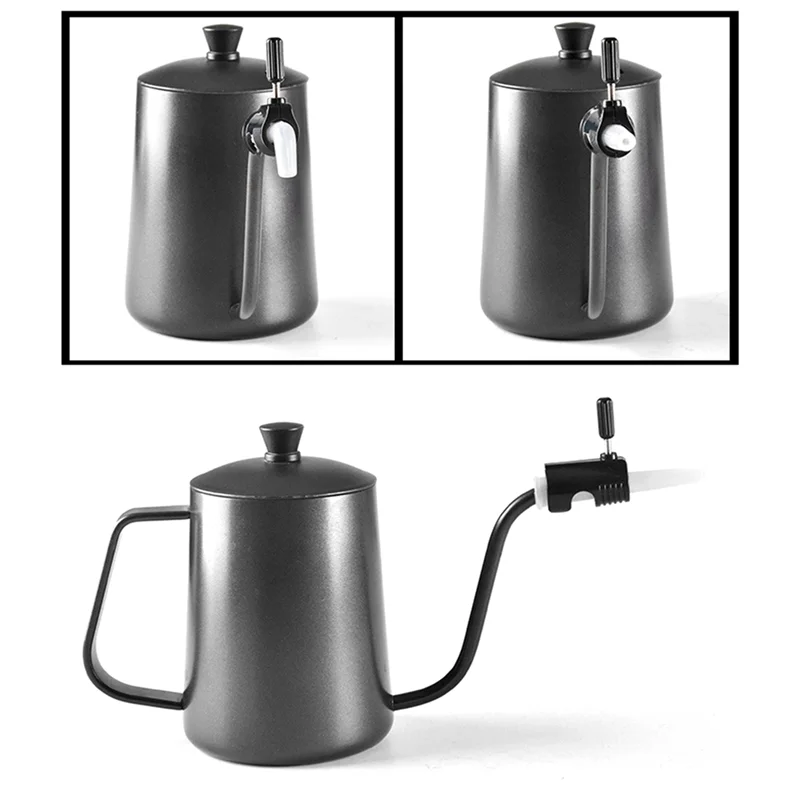 لماذا-إبريق قهوة مخمر يدويًا، منظم تدفق القهوة، منظم تدفق إبريق القهوة من السيليكون ذو الفم الضيق