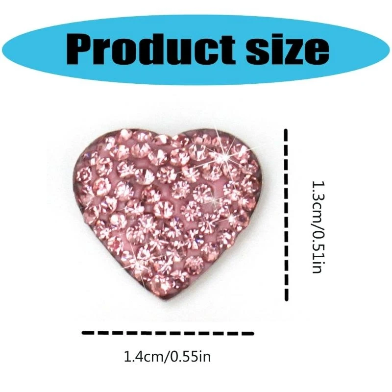 Stiker Interior Jantung Kristal Jantung Stiker Kristal Dekor Kendaraan