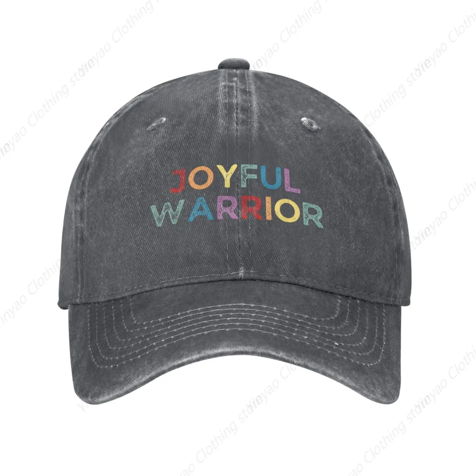 Happy Warrior Baseball Hat Men's and Women's Fashion Cowboy Hat Outdoor Sports Adjustable Truck Hat