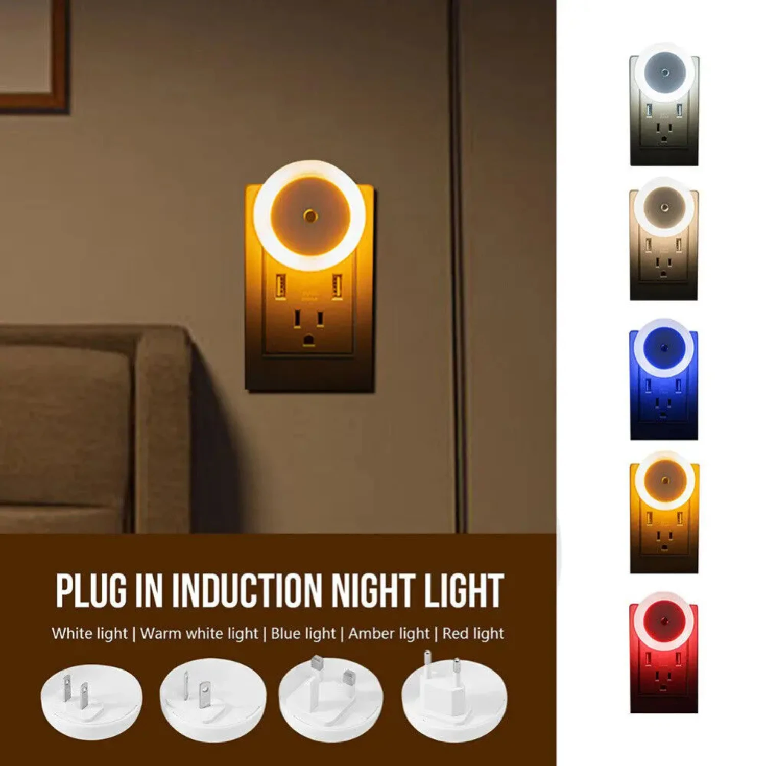 Stylish Automatic Motion-Activated Night Light - Soft Colors - Relaxing Atmosphere - Essential Interior Lighting