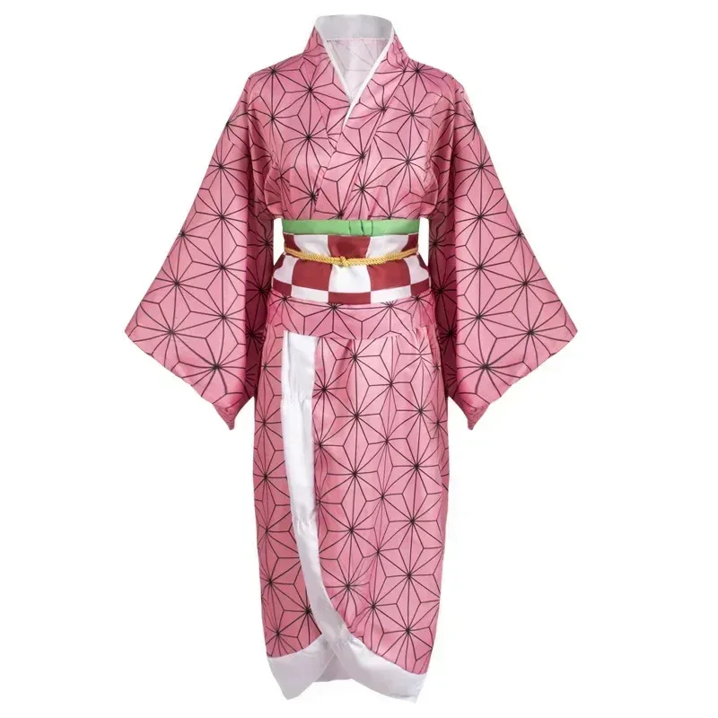 Per adulti Bambini Anime Demone Slayer Kimetsu No Yaiba Tanjirou Kamado Nezuko Zenitsu Shinobu Cosplay Donne Kimono Costume Cosplay Parrucca