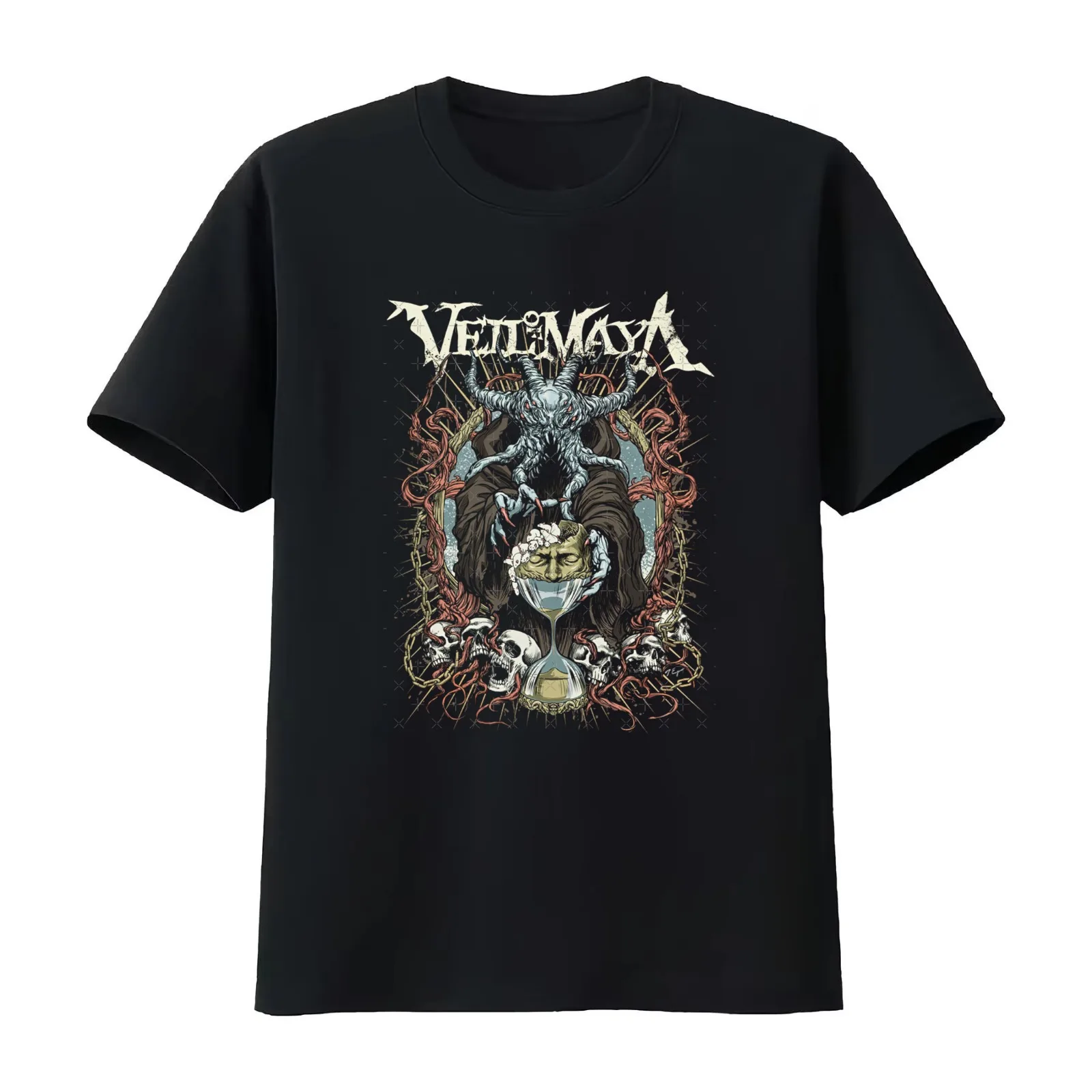 Veil Of Maya Dark Passanger T-Shirt Summer Casual Cotton Tee Oversized Streetwear Tops Vintage Graphic Print 100% Cotton