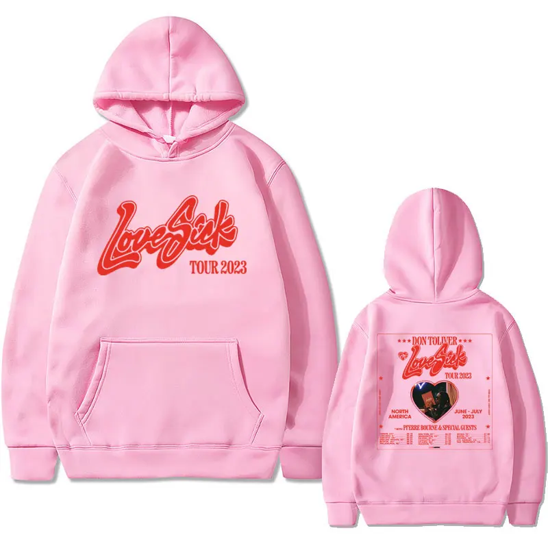 Rapper Don Toliver Love Sick Tour 2023 Graphic Hoodie Male Fashion Casual Sweatshirt Men Women Hip Hop Vintage Oversized Hoodies