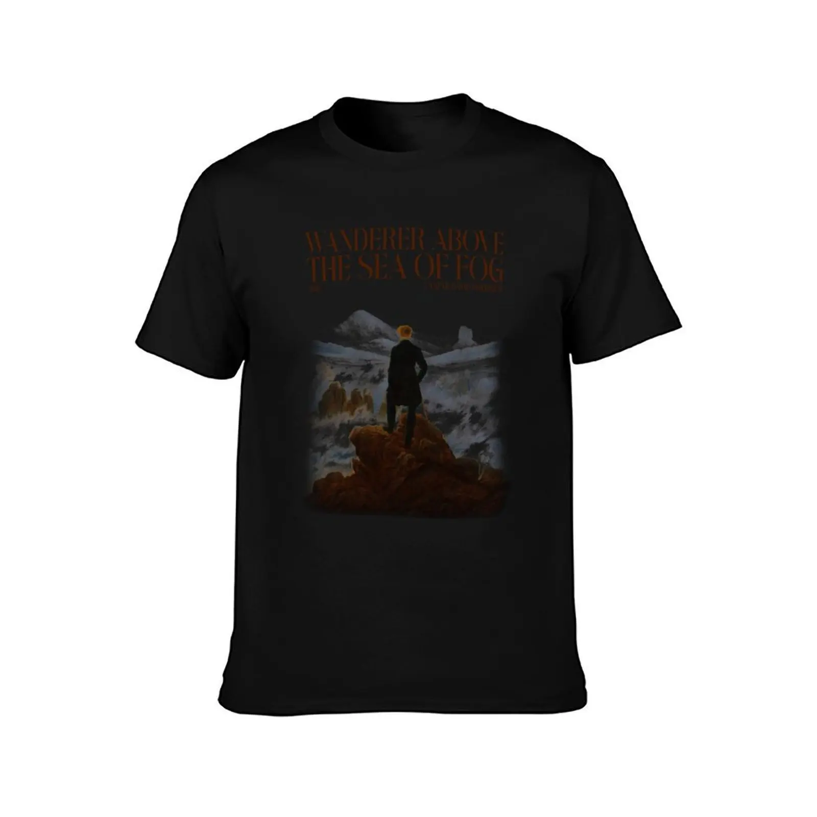 Wanderer Above The Sea Of Fog - Caspar David Friedrich T-Shirt Plus Size Gym Sports T-Shirt