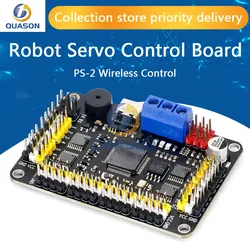 New Version 32 Channel Robot Servo Control Board Servo Motor Controller PS-2 Wireless Control USB/UART Connection Mode