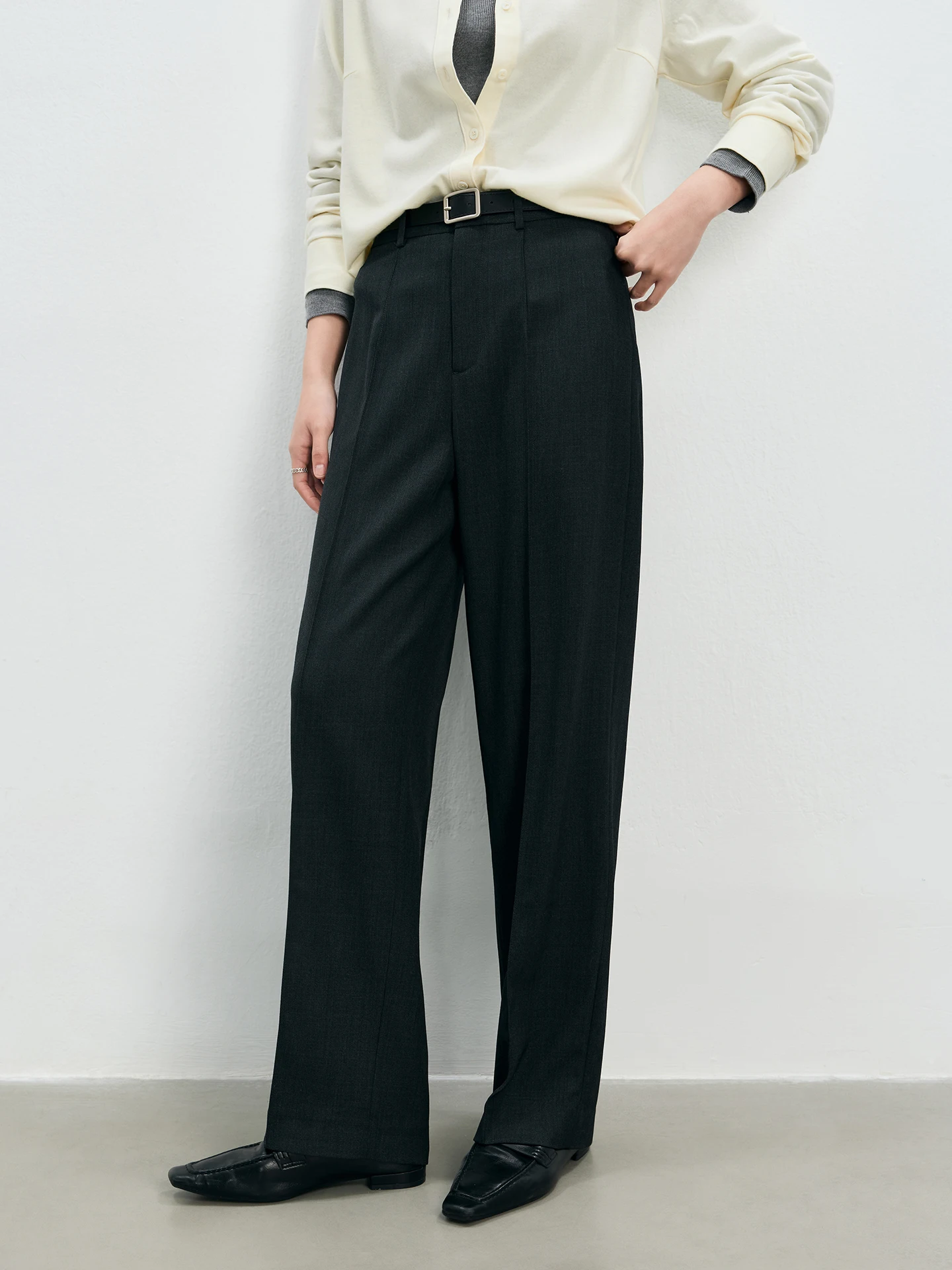 

Новые шерстяные брюки Masjm Commuter Sle Deep с прямыми штанинами, облегающие, повседневные, для женщин