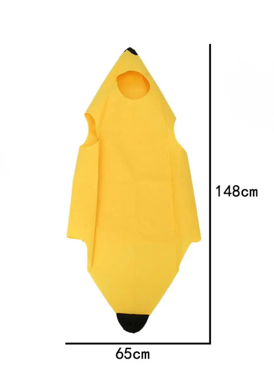 New loween Fruit Costume Carnival Performance Banana Adult Ethnic Stage Costume Polyester Material Festival Celebration