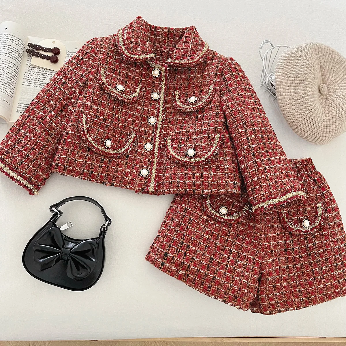 set-di-abiti-scozzesi-per-ragazze-invernali-con-pantaloncini-giacca-imbottita-abito-causale-in-stile-coreano-per-bambini-set-di-due-pezzi-in-tweed-foderato-in-pile-caldo