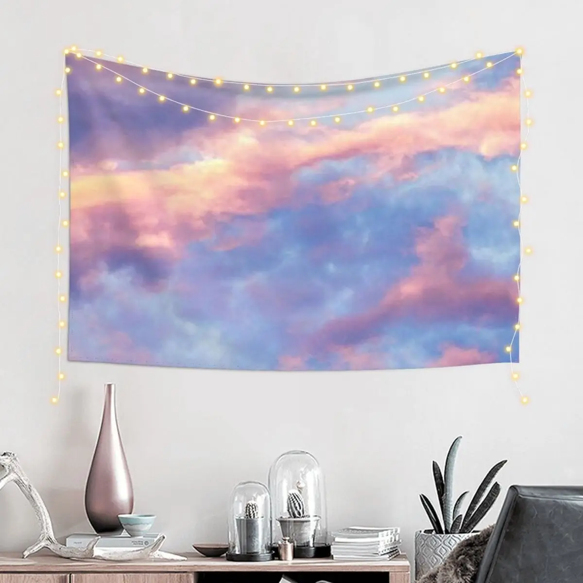 Cute Asthetic Clouds (asthetic) Tapestry Decor For Room Room Decor Korean Style Hanging Wall Wall Decoration Tapestry