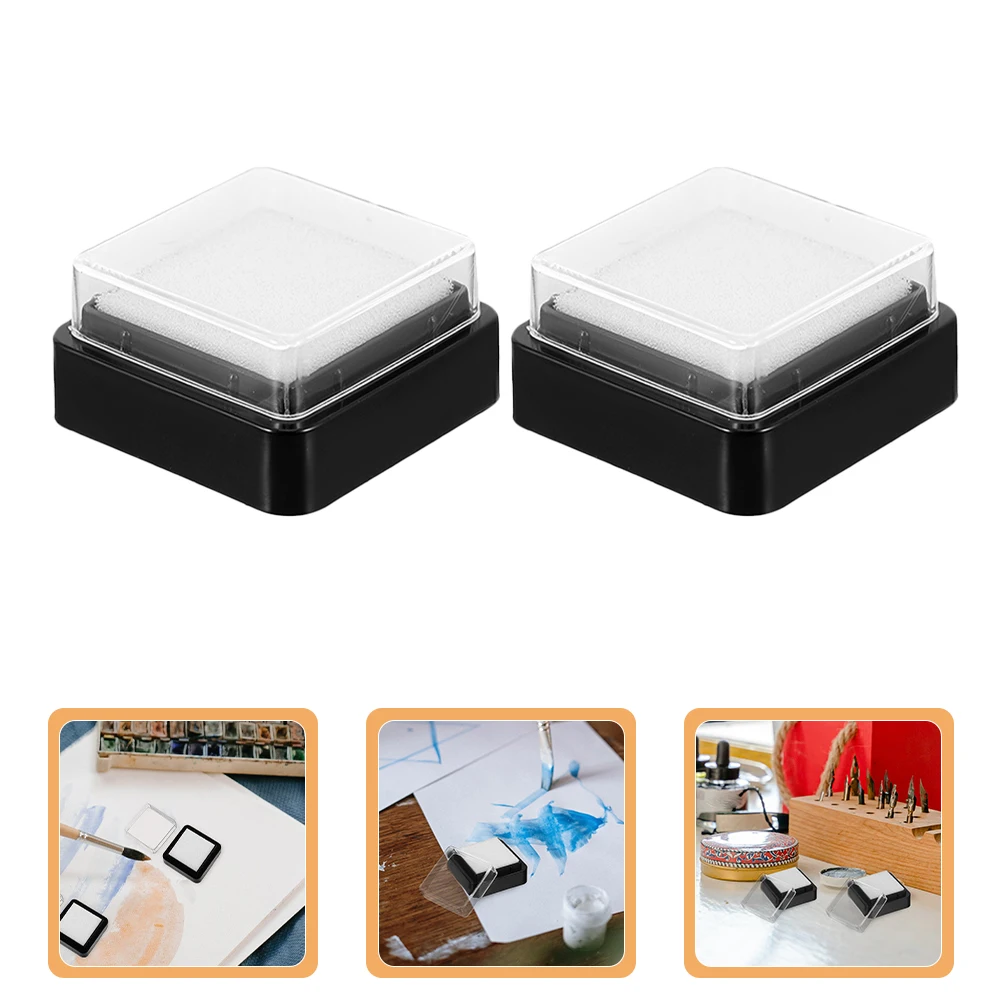 6 pezzi tampone di inchiostro vuoto lavorazione fai da te timbro pad scrapbooking goffratura tampone di inchiostro lavabile ad asciugatura rapida tamponi per timbratura vuoti