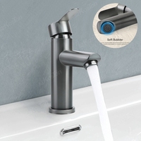 Kitchen Faucet Stainless Steel Hot Cold Water Sink Mixer Tap Single Handle Water Taps Bathroom Basin Countertop Mounted