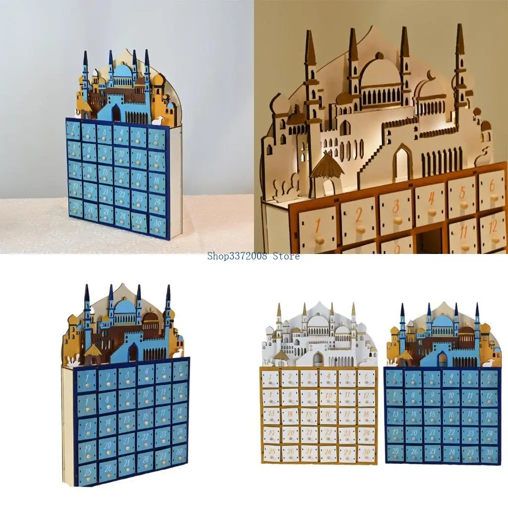 

LED Lighted Drawers Eid Advent Calendar for Religious Festival Countdown