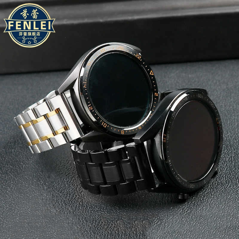 Für Huawei GT2 3 4 PRO Uhrenarmband Metall Porsche Smart Watch GT5 Edelstahl Honor Magic2 GT46mm Herren- und Damenarmband 22