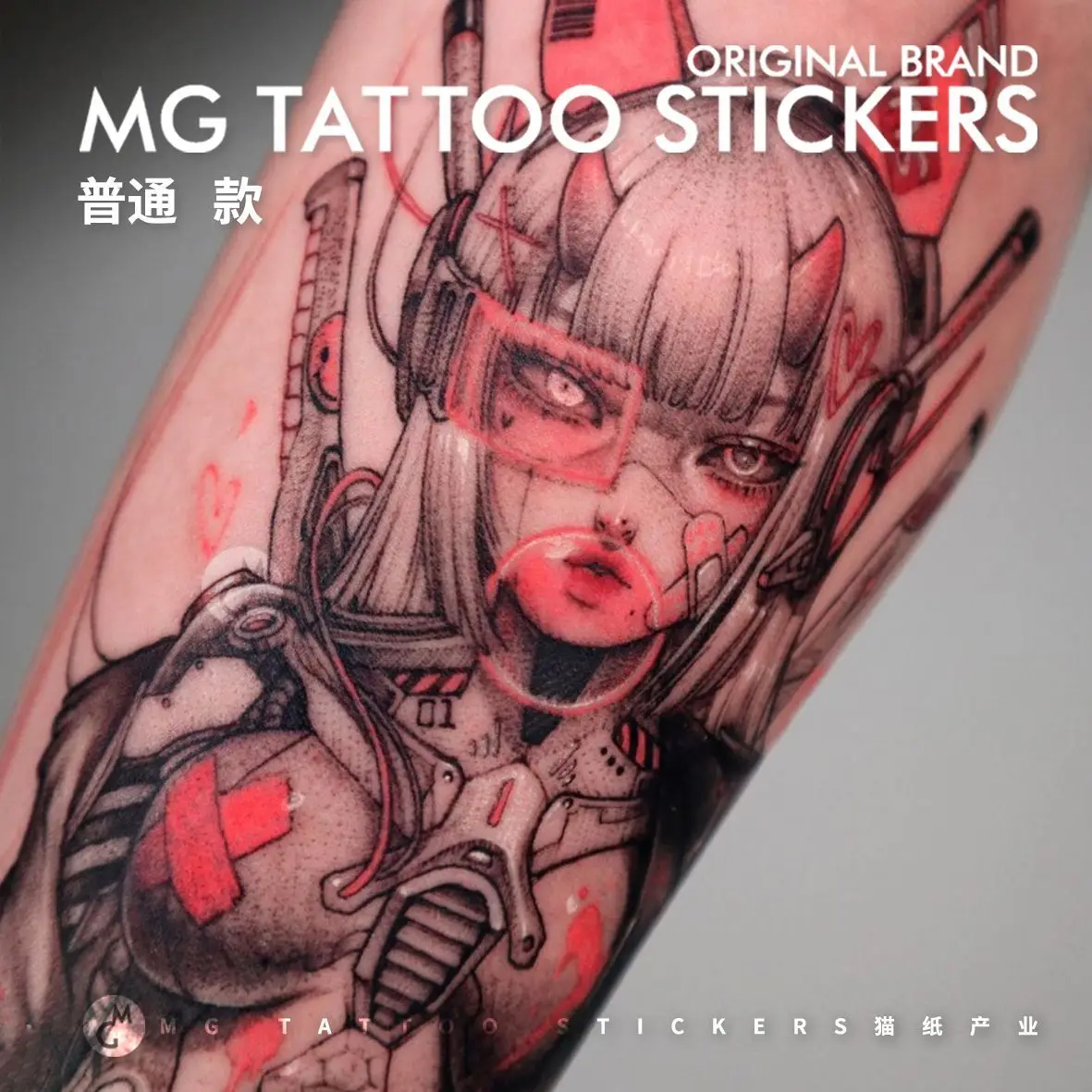 Japanese Anime Temporary Tattoo Art Lasting Fake Tattoo for Woman Arm Cartoon Girl Sticker Waterproof Tatuajes Temporales