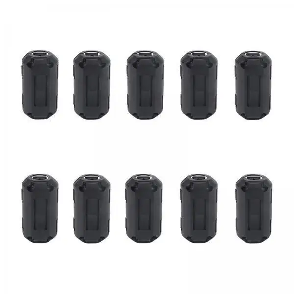 Universal 5mm Cable Clips Ferrite Filter Core Noise Suppressor for Car Audio Network Computer Wire