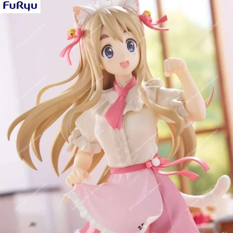 Auf Lager 100% Original FuRyu Trio-Try-iT K-ON! Kotobuki Tsumugi Katzenohr-Version 21cm Anime-Figur Sammlerstück Deko-Geschenk – Detail 4