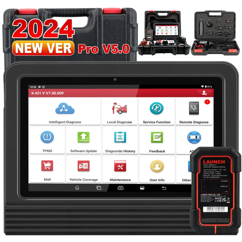 X431 Pro V5.0 Full System Bi-directional Auto Diagnostic Tool OBD2 Vehicle Scan Analyzer PK X431 ProS V5.0 2 Years