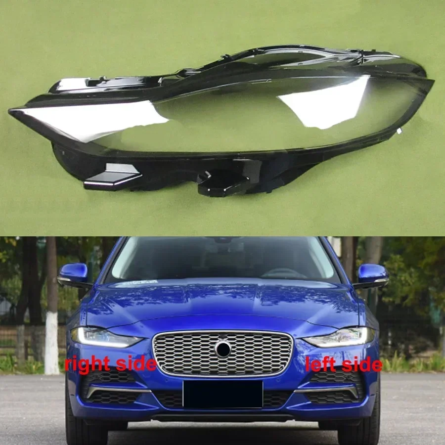 

For Jaguar XE 2020 2021 2022 Car Accessories Front Headlamps Transparent Lampshades Lamp Shell Headlights Lens Cover Plexiglass