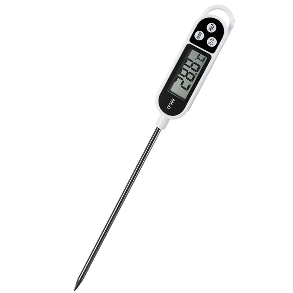 TP300 Electronic Food Thermometer Instant Read Meat Thermometer LCD Display Digital Milk Thermometer for Meat /Cooking /BBQ/Milk