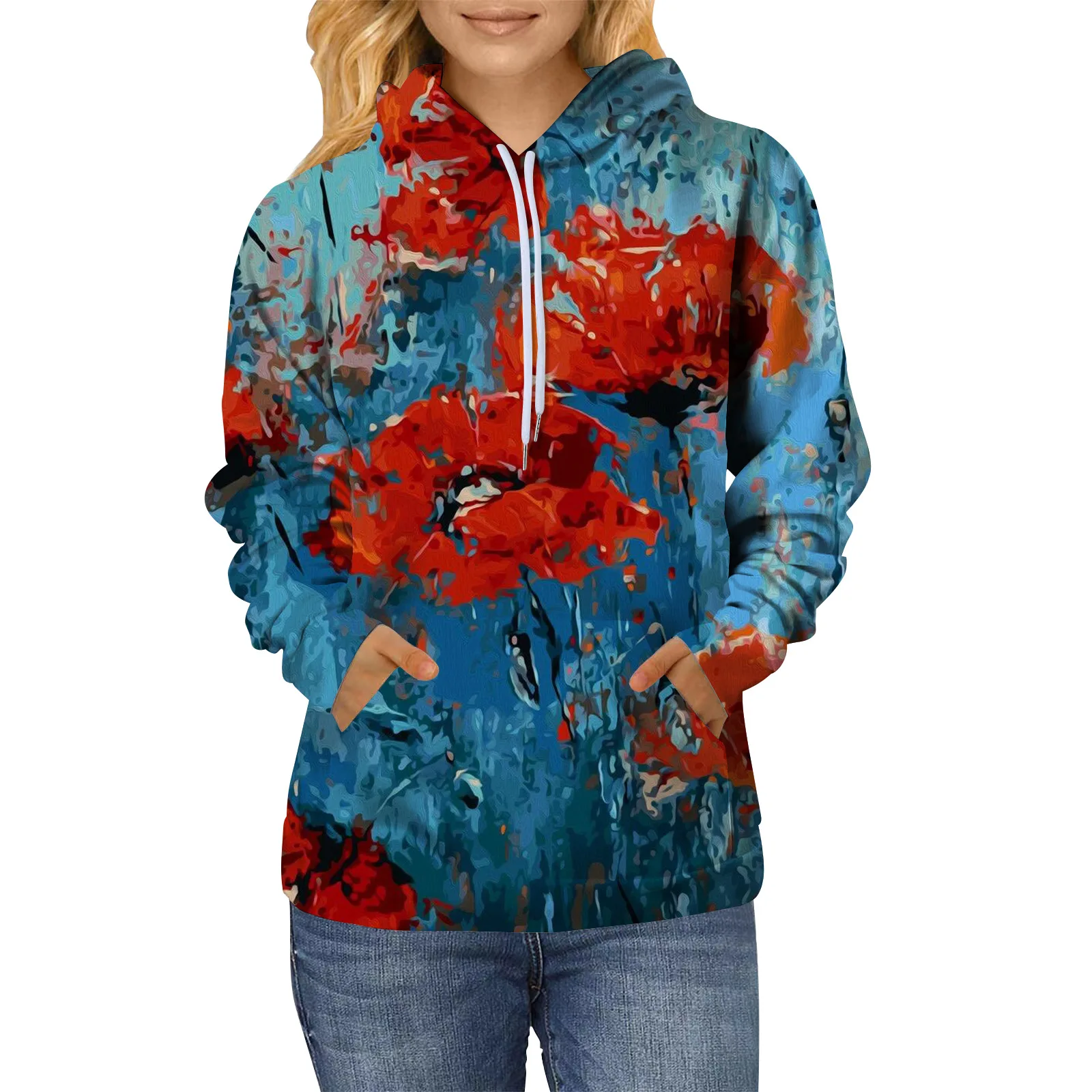 

Autumn Oil Painting Flower 3D Print Hoodies Men Women Fashion Casual Sweatshirts Oversized Hoodie Pullovers Tracksuit Clothing