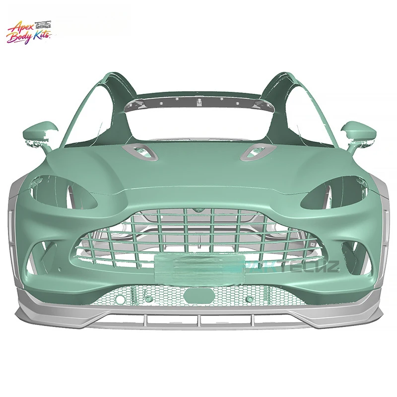 Paktechz Prepreg Dry Carbon Fiber Body Kit Front Bumper Lip Spoiler Splitter for Aston Martin DBX