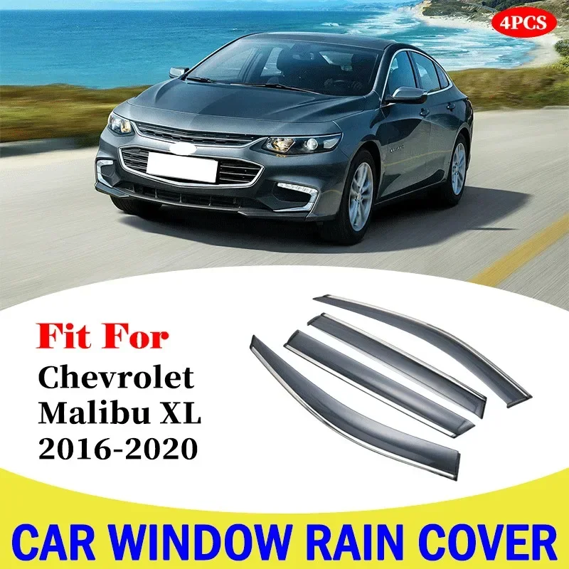 

Car Window Rain Shield Visor Guards Protector Sun Wind Deflector Shade Cover For Chevrolet Malibu XL 2016-2020 Car Accessories