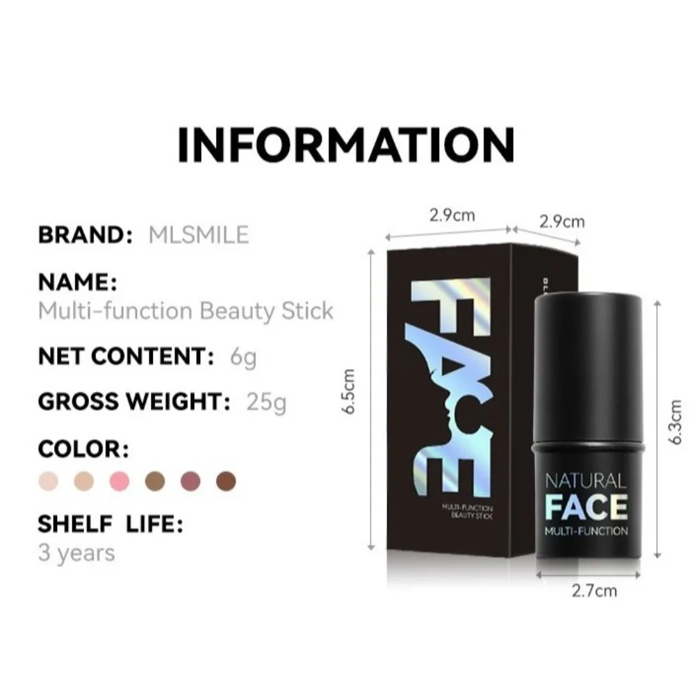 New Face Contouring Bronzer Stick Brightening Multi-functional Modify Concealer Pen Face Makeups Blusher Cream for Women Girls