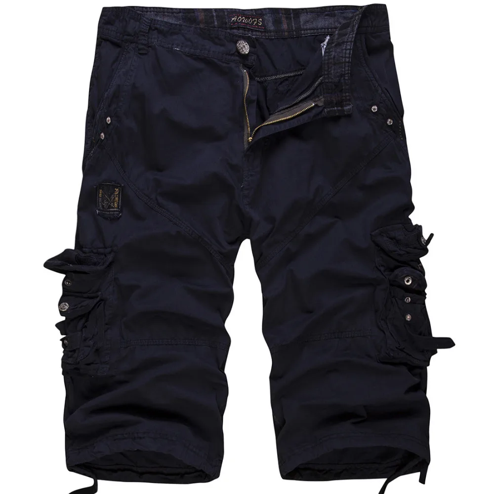 Tooling Capris Male Plus Size Overalls Summer Male Capris Casual Shorts