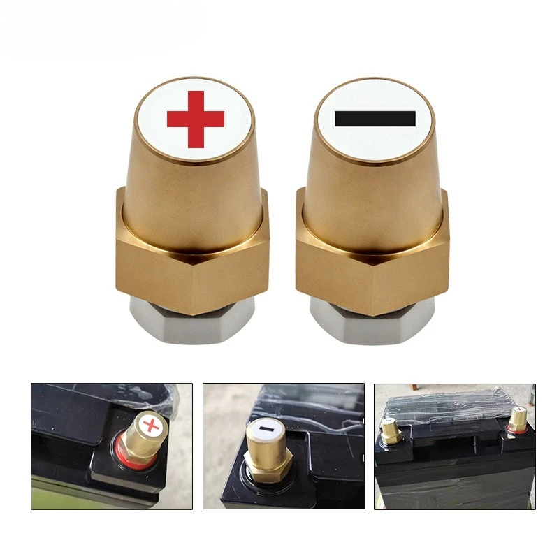 

1 Pair Battery Poles Adapter Battery Poles Battery Poles Terminals Brass Connector