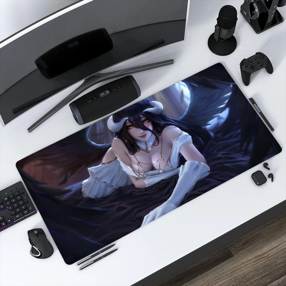 Albedo O-Overlord Cute Mouse Pad Non-slip Thickened Large Writing Lockedge Office Student Gaming Cushion MousePad