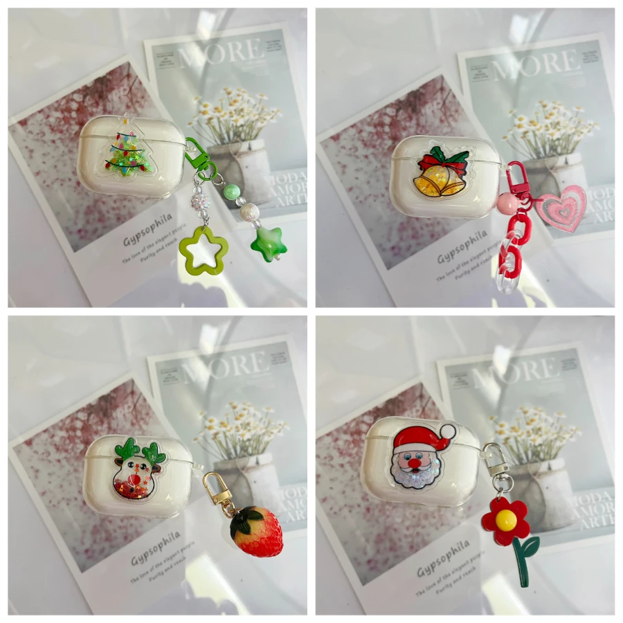 الكرتون عيد الميلاد/بريق حقيبة سماعة الاذن ل الشرف LCHSE X7 لايت X7E X7i S7/اختيار سماعات الأذن X7Lite حافظة لينة سيليكون غطاء من البولي يوريثان الحراري #1