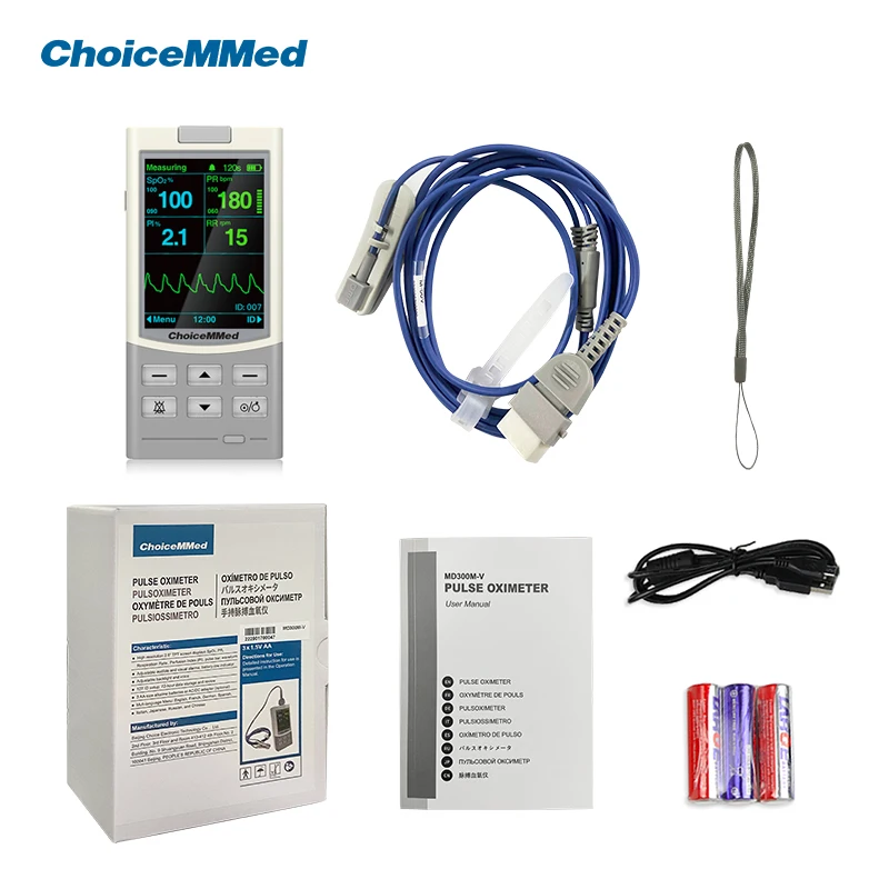 ChoiceMMed Veterinary Monitor Portable Handheld Rechargeable Medical Pulse Oximeter Health Monitors SPO2 PI PR Oximetro For Vet