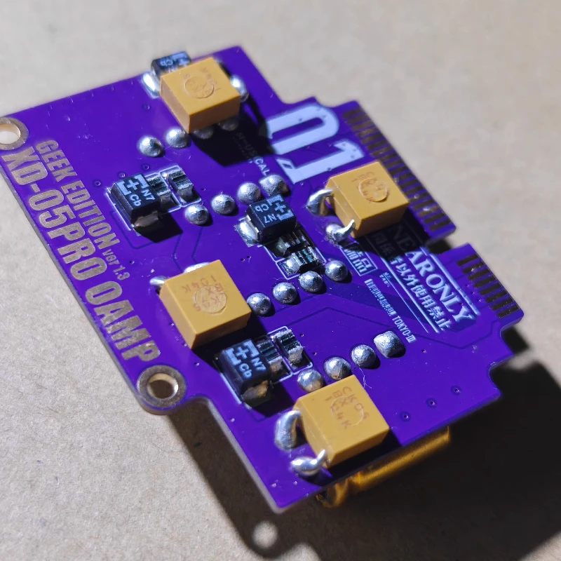 Audiophile-grade xd05 pro op-amp board, headphone amplifier module, audiophile diy modification parts, kemet capacitor board