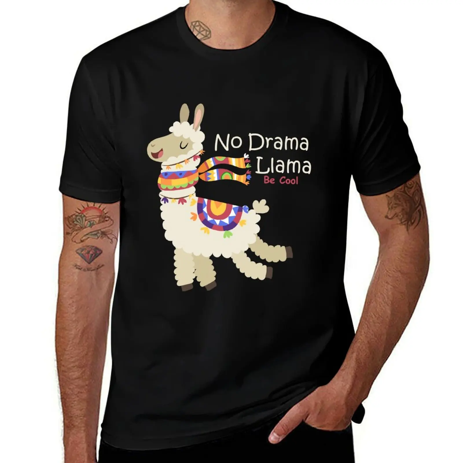 No Drama Llama T-Shirt Holiday Party for Men T-Shirt