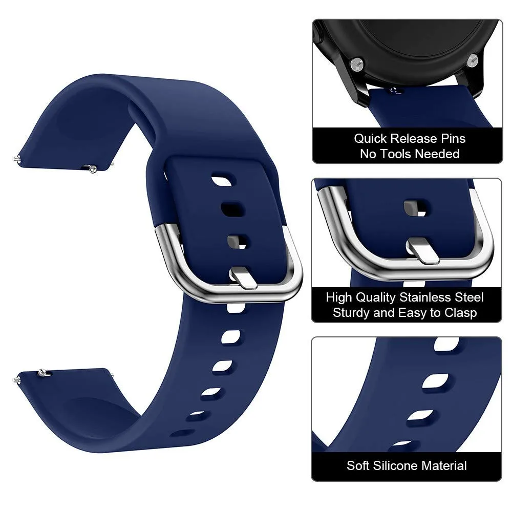 Soft Silicone Strap for Samsung Galaxy Watch FE 7 6 5 4 /Active 2 /Watch5 Pro/Watch6/watch4 classic 42mm Smart Wtach Wrist Band