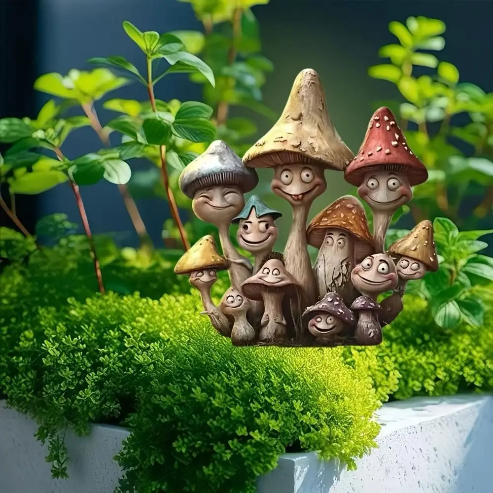 Micro Landscapes Decoration Acrylic Garden Signage Cute Waterproof Mini Figurine Multi Functional Creative Garden Stake Patio