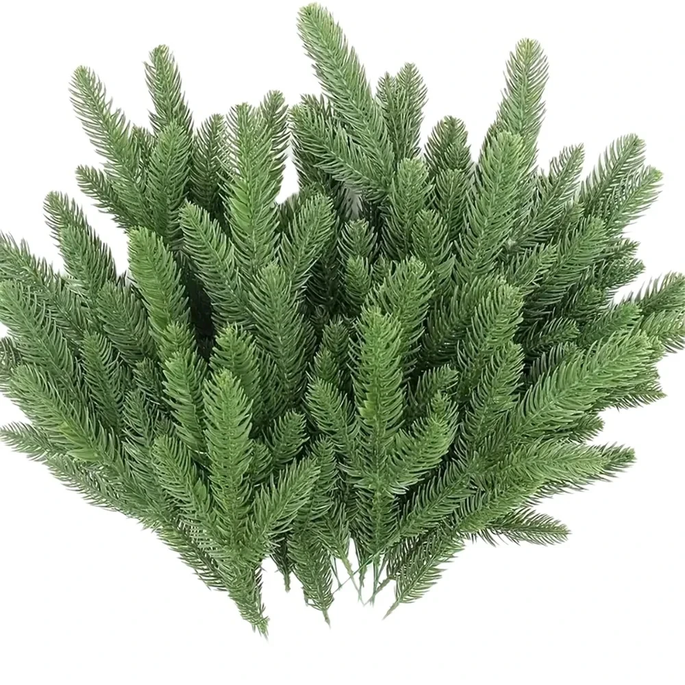 5/10Pcs Künstliche Pflanzen Kiefer Nadel Hause Zimmer Outdoor Garten Hof Decorati Zubehör Hochzeit Weihnachten Baum Diy Geschenk box Requisiten