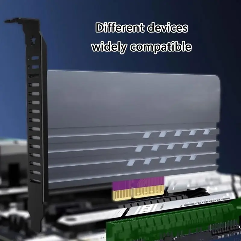 T5EA PCIE 5.0x4 إلى M.2 بطاقة توسيع محول القرص الصلب لنقل بيانات السرعة السريعة 128GBPS للأقراص الصلبة PCIE5.0