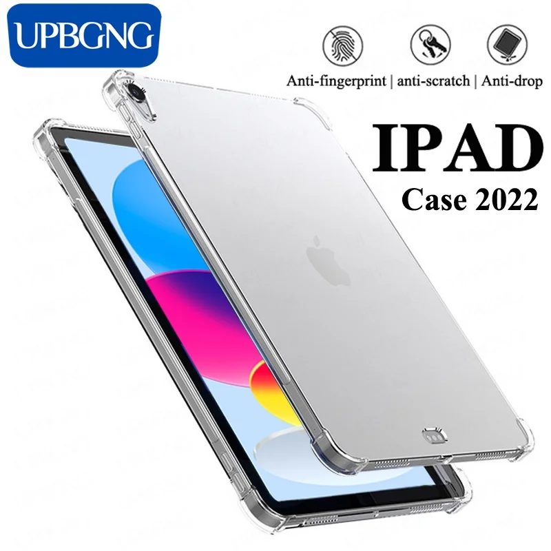 

Silicone Case for iPAD 10 2022 Air 5 4 2022 10.9" Air 2 1 10.2 9.7 Inch Pro 11 2022 Case iPad Transparent Soft Protective shell