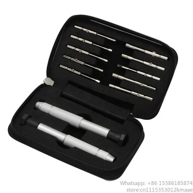 Vequyn TS002 Multi Function Screwdriver Set Repair Tools for Glasses Clock and Watch Optical Tool Sets 12pcs Watch Glasses