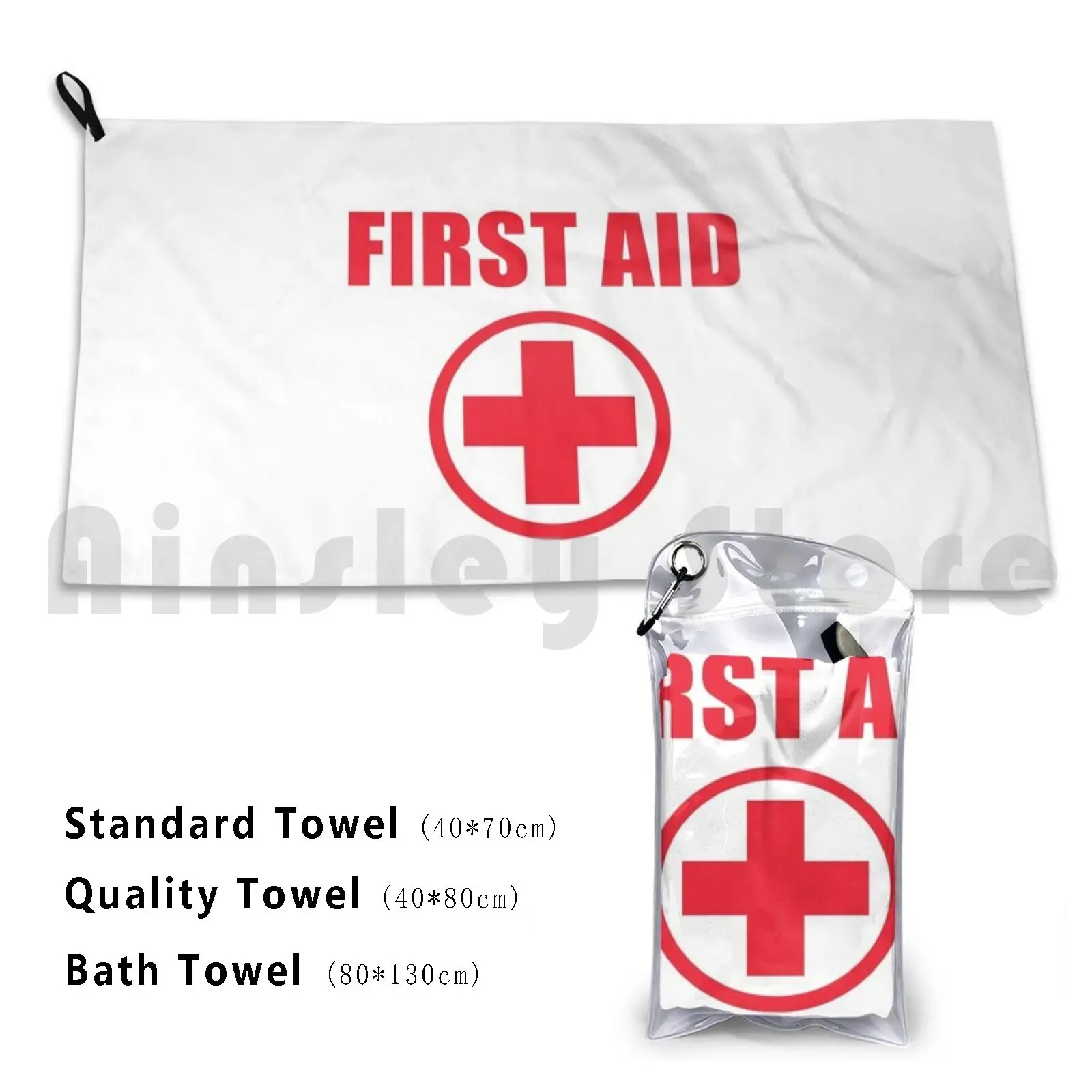 First Aid-Health And Safety Custom Towel Bath Towel Firefighter Cpr Fireman Firemen Firewoman Firewomen