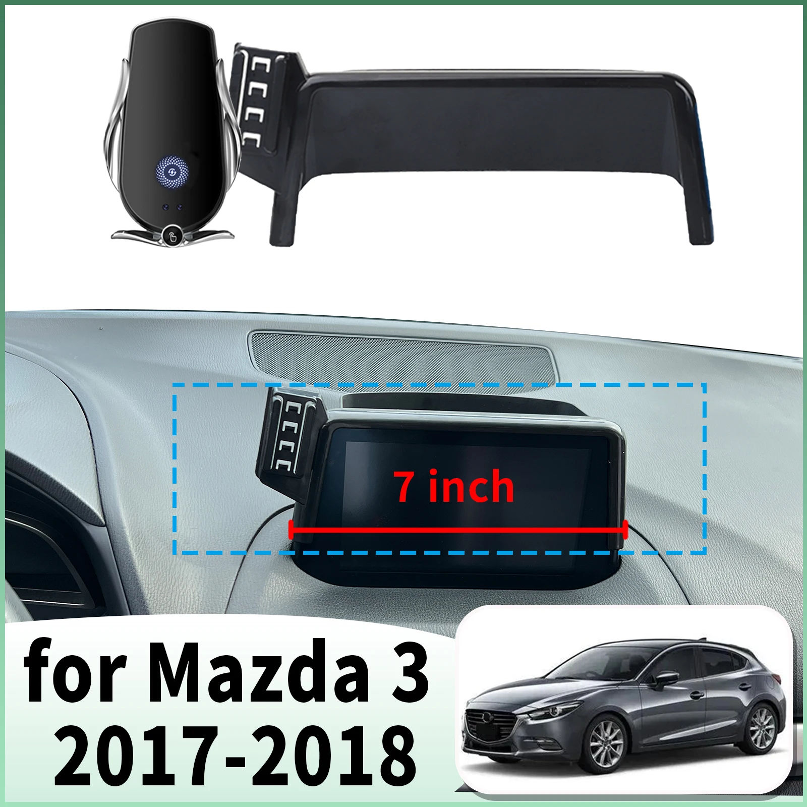 

fit for Mazda 3 Mazda3 Axela BM BN 2017 2018 Specific Dashboard Navigation Phone Holder Mount Design Car​​ accessoires