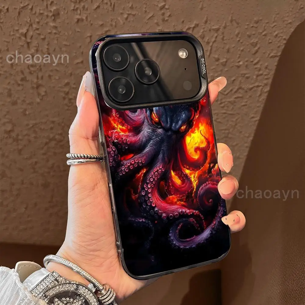 

Furious Octopus Phone Case case for iPhone17 16 15 14 13 12 11 Pro/ Max/Plus shock-proof rear cover anti-fingerprint