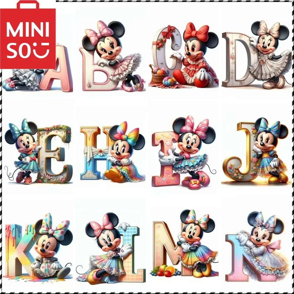 

Картина маслом по номерам Дисней Минни красочный алфавит украшение дома живопись стены спальня декор комнаты подарок рамки