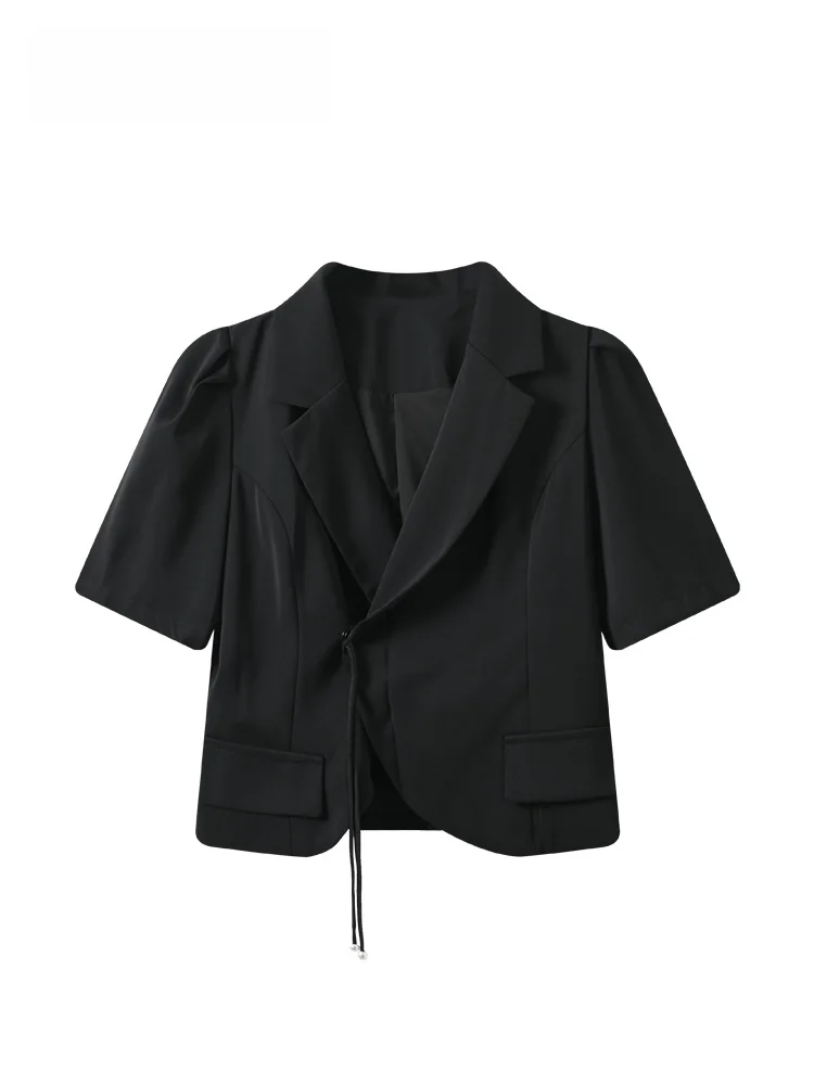 

Fashionable Short Sleeve Suit Collar Shirt for plus Size Women Summer New Style Elegant And Stylish Top for plus Size Sister