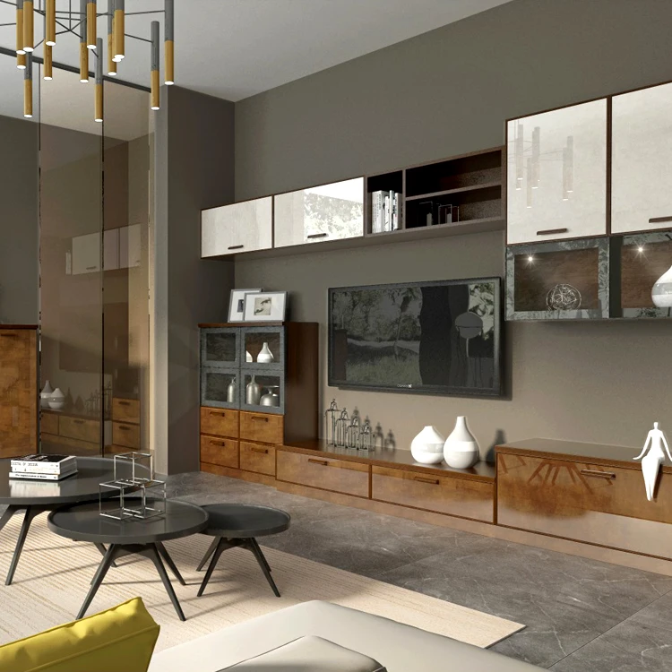 Fashion Small Apartment Sets Tv Cabinet Set Furniture With Great Price