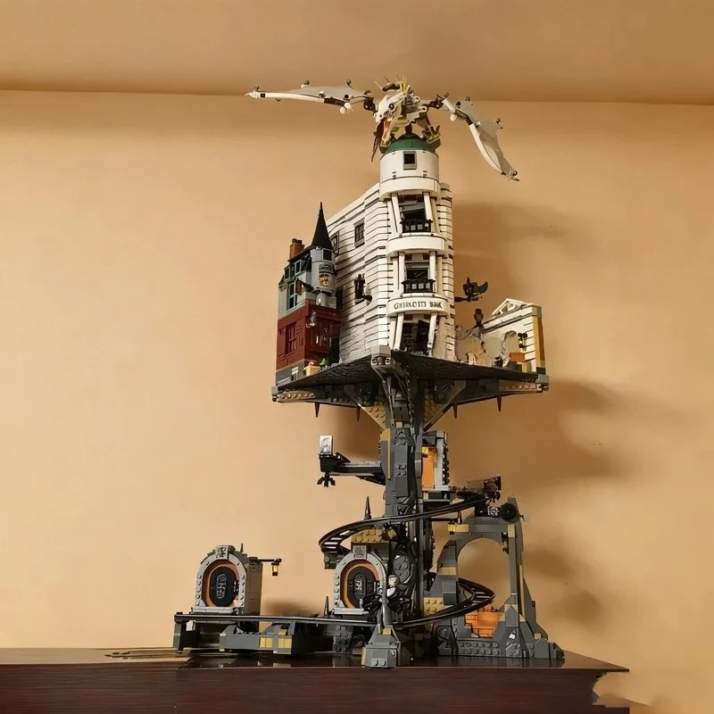 

Рождественская акция MOC: Коллекционная модель Волшебного банка Гринготтса (4803 детали, совместимо с 76417) — конструктор, игрушка, подарок на день рождения