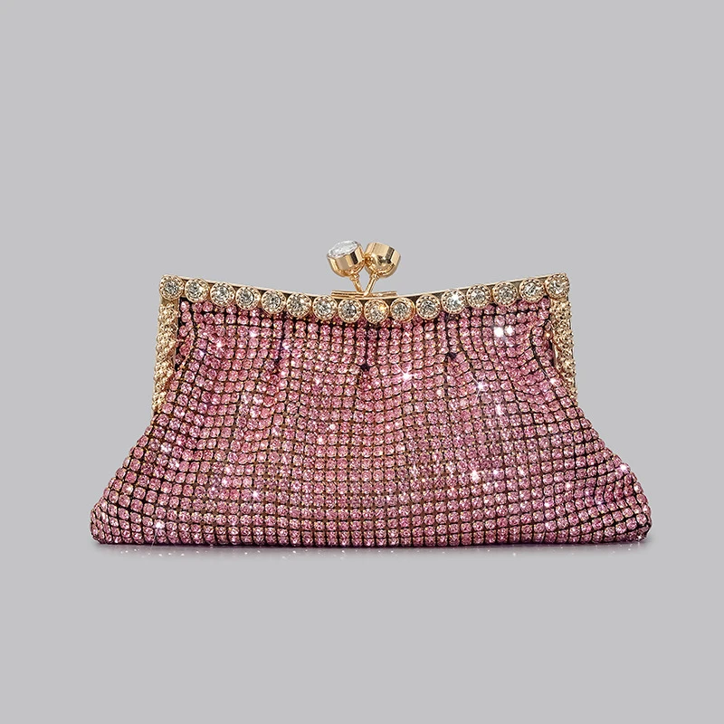 Bolso de mano de diamantes de imitación para mujer, monederos de fiesta de noche, diamantes brillantes, moda