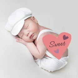 Accessoires photographie pour nouveau-nés, tenue pour première photo bébé garçon, cadeau douche, salopette en coton 0 à