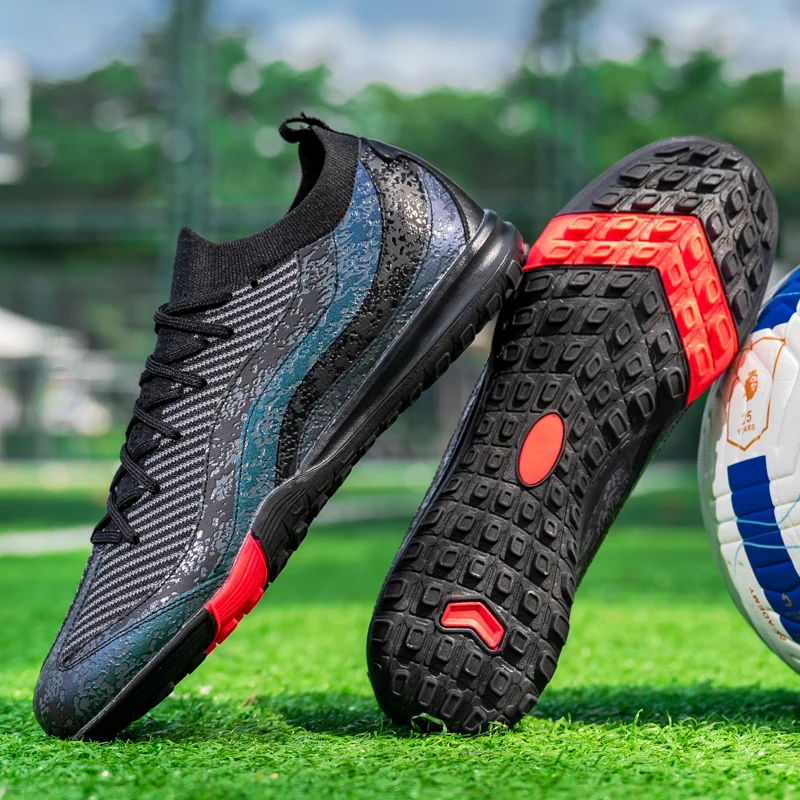 

Профессиональные мужские футбольные бутсы для молодежи FG/TF, тренировочные быстрые футбольные бутсы с шипами, нескользящие футбольные бутсы для мужчин, размеры 35-45
